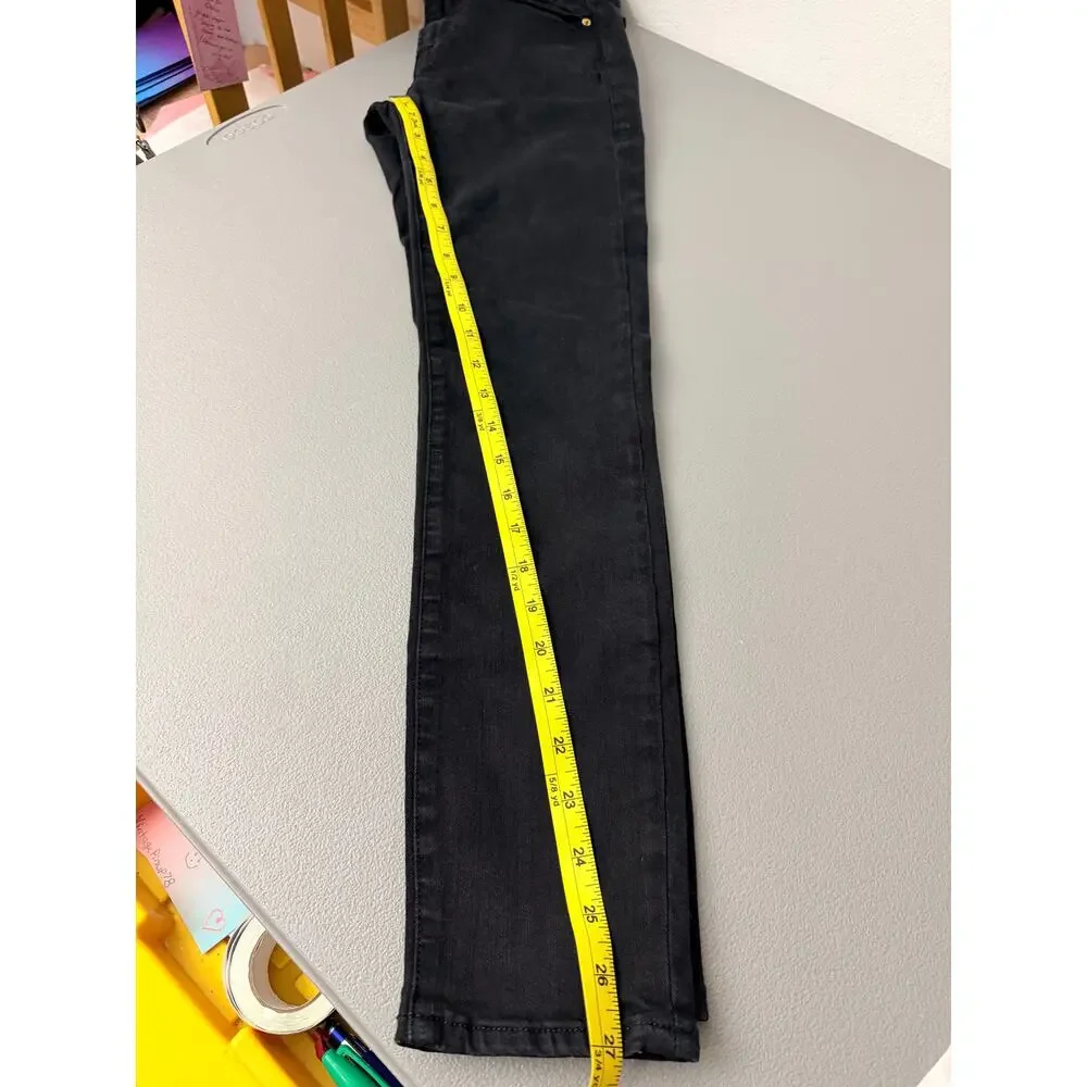 FRAME Le Skinny de Jeanne  Jeans Black High Rise S 25 Designer Denim